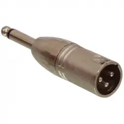 Goobay Adaptador XLR Mono a Jack 6.35mm Macho/Macho Gris