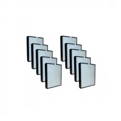 Noaton Pack 10 Filtros Hepa + Carbón Compatible con Delonghi AC 75