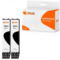 Pccom Essential Cartucho Tinta Compatible con Epson T2991/T2981/29XL Negro Pack 2