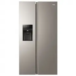 Haier SBS 90 Serie 3 HSR3918FIMP Frigorífico Americano No Frost F Gris
