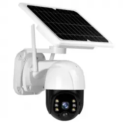 Klack Cámara de Vigilancia WiFi con Visión Nocturna y Panel Solar