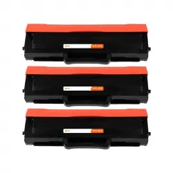 Pccom Essential Tóner Compatible con Samsung MLT-D1042S/MLT-D1042X Negro Pack 3
