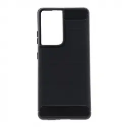 Max Power Digital Funda Fibra De Carbono Para Móvil Samsung Galaxy S21 Ultra Antigolpes Silicona Negra