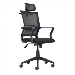 Adec Winner Silla de Oficina con Cabecero Negra