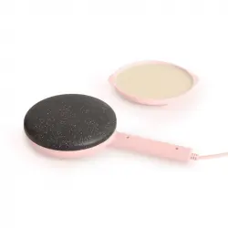 Create Crepe Maker Máquina de Crepes 600W Rosa Pastel