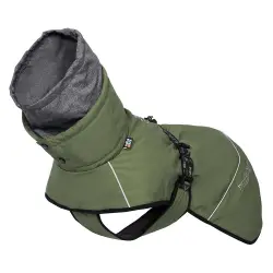 Abrigo acolchado Rukka® Warmup verde oliva para perros - 80 cm aprox. de longitud dorsal