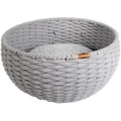 Cesta Ostra Redonda En Cuerda De Algodón - Gris Europet Bernina
