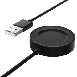 Ksix Explorer Cargador de Repuesto para Smartwatch con Conector USB-A Negro