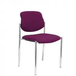 Piqueras y Crespo Villalgordo Silla Fija Bali Morado Chasis Cromo