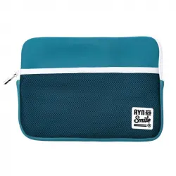Smile Fitness Sleeve Funda Neopreno Turquesa para Portátil hasta 13"
