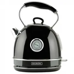 Bourgini Nostalgic Thermo Hervidor de Agua 1.7L 2200W Negro