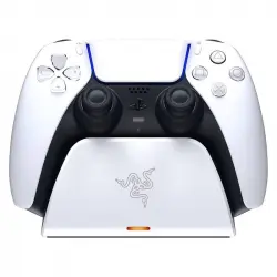 Razer Base de Carga Rápida para Mando Inalámbrico DualSense de PS5 Blanca