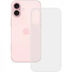Ksix Funda Flexible Para Iphone 16, Antihuellas, Resistente, Ligera, Compatible Carga Inalámbrica, Transparente