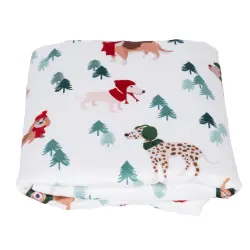 Manta TIAKI Funny Winter Dogs - 100 x 70 cm (L x An) - Manta para perros