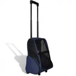 Carro Plegable Para Mascotas Multiusos Azul