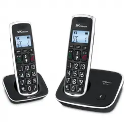 SPC Comfort Kaisser Dúo Teléfono Inalámbrico Negro