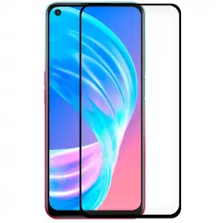 Cool Protector Pantalla Cristal Templado Full 3D Negro para Oppo A73 5G