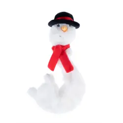 Muñeco de nieve juguete para perros TIAKI con cuerpo elástico - 36 x 10 cm (L x diám.)