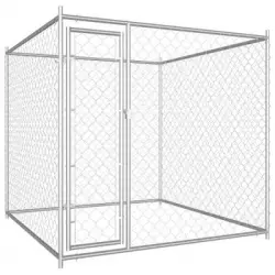 Perrera De Exterior | Jaula Para Perro | Parque Para Mascotas 193x193x185 Cm Cfw783702