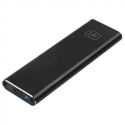 1Life hd:flash Caja Externa SSD M.2 SATA a USB-C 3.1 Negra