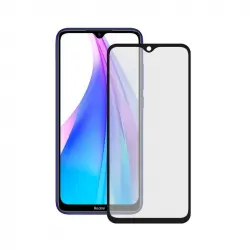Ksix Cristal Templado 9H Full Glue 2.5D Borde Negro para Xiaomi Redmi Note 8T