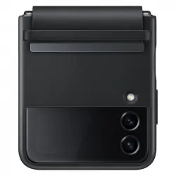Samsung Flap Leather Cover Funda Negra para Galaxy Z Flip4