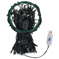 VidaXL Guirnalda LED para Árbol de Navidad 400cm Blanco Cálido
