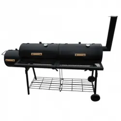 VidaXL Nevada Barbacoa con Ahumador XL Negra
