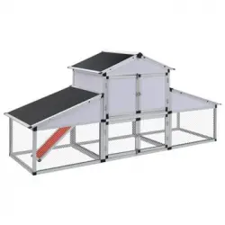 Gallinero Con Corral Y Nido Aluminio