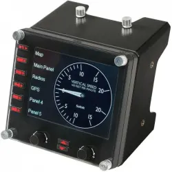 Logitech G Saitek Pro Flight Controlador de Simulación de Panel LCD Multi-Instrumento Profesional
