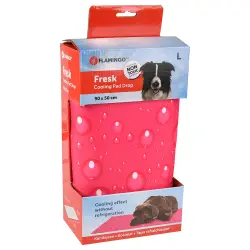 Esterilla refrigerante Flamingo Fresk Drop, fucsia - Tamaño L: 90 x 50 cm (L x An)