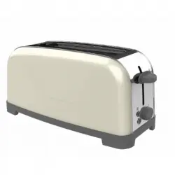 Taurus Vintage Single Cream Tostadora Ranura Larga 850W