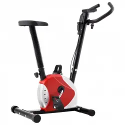 VidaXL Bicicleta Estática con Resistencia de Cinta Roja