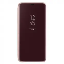 Samsung EF-ZG960 Clear View Standing Cover Dorada para Samsung Galaxy S9
