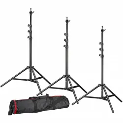 Bresser BR-TP240 Pro-1 Kit 3 Trípodes para Flashes