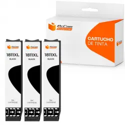 Pccom Essential Cartucho Tinta Compatible Epson T1811/T1801/18XL Negro Pack 3