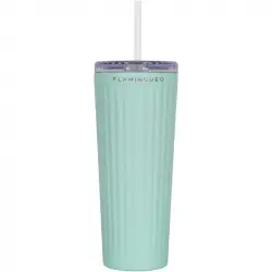 Flamingueo Vaso Térmico Azul Acero Inoxidable Bebidas Frías 24h Y Calientes 10h Capacidad 0.8l