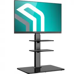 Onkron TS5550-B Soporte TV Pie con Altura Regulable y Base Giratoria 32"/ 65" Vesa 600x400 Máx 40Kg
