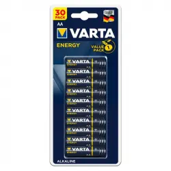 Varta Energy Pack de 30 Pilas Alcalinas AA LR6