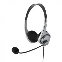 Bluestork MC-101 Auriculares con Micrófono Negro/Plata