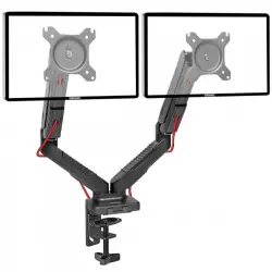 Duronic DMDC52 Soporte para 2 Monitores 13"/24" VESA 100x100 Máx 6.5Kg