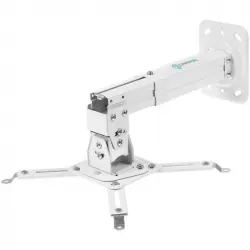 Onkron Soporte Proyector Techo Y Soporte Pared Proyector - Ascensor Proyector Para Proyector Con Peso Hasta De 10 Kg - Anclaje Proyector Inclinable Y Giratorio / Base Proyector K3a-w Blanco