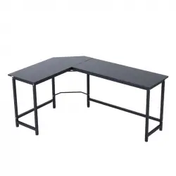 Vinsetto Mesa Esquinera de Oficina 168x120x75cm Negra