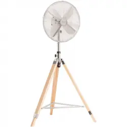 Create Air Tripod Retro Ventilador de Pie Retro Tipo Trípode 50W Gris/Madera
