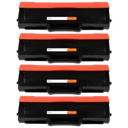 Pccom Essential Tóner Compatible con Samsung MLT-D1042S/MLT-D1042X Negro Pack 4