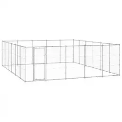 Perrera De Exterior | Jaula Para Perro | Parque Para Mascotas De Acero Galvanizado 36,3 M² Cfw783957