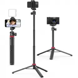 Ulanzi MT-44 Palo de Selfie Trípode con Abrazadera para Móvil 145cm Negro