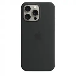 Apple Funda de Silicona con MagSafe Negra para iPhone 15 Pro Max
