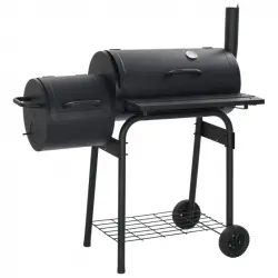 Vidaxl Barbacoa Clásica De Carbón Con Ahumador