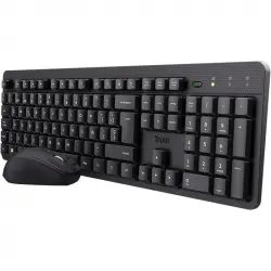 Trust Ymo II Pack Teclado y Ratón Inalámbrico Negro